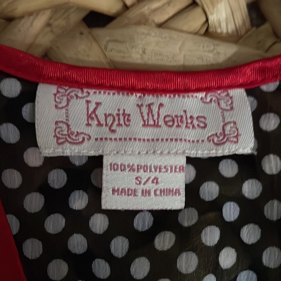 Girls Size 4 Knit Werks Sheer Blouse - Picture 3 of 4